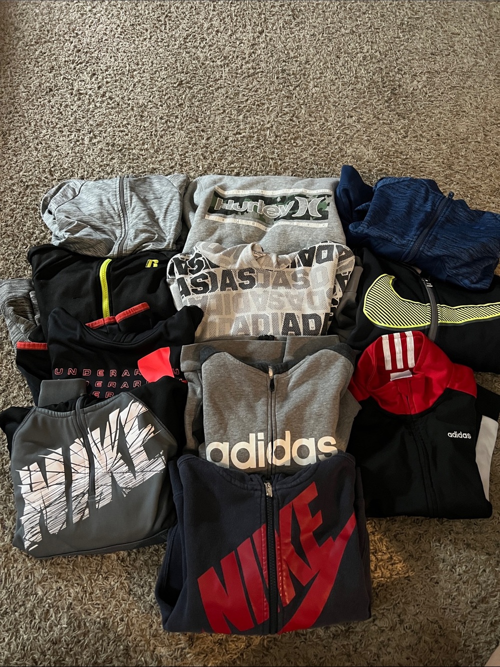Boys size 6-8 sweatshirts/jackets